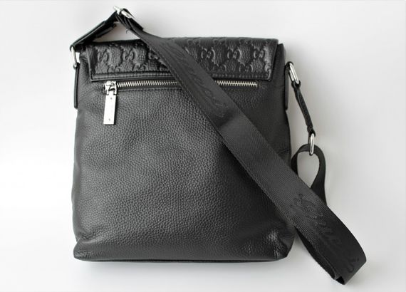 Мужская кожаная сумка Gucci black | Зображення 3
