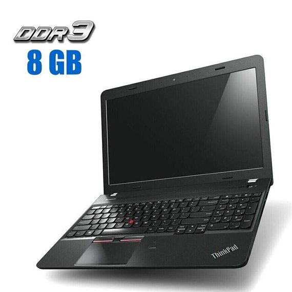 Ноутбук Lenovo ThinkPad E550 / 15.6" (1366x768) TN / Intel Core i3-5005U (2 (4) ядра по 2.0 GHz) / 8 GB DDR3 / 128 GB SSD / Intel HD Graphics 4400 / WebCam б/у