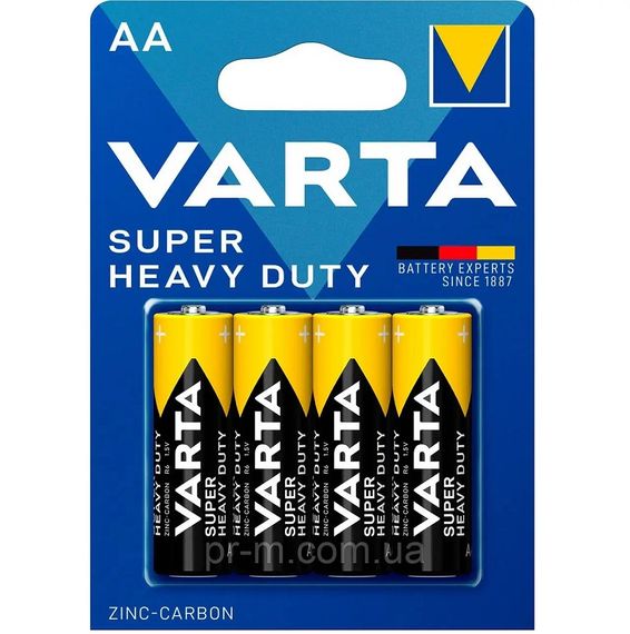 Элемент питания VARTA SUPERLIFE AA bli 4 Zinc-Carbon