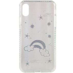 TPU+Glass чохол Aurora Space для Apple iPhone XS Max (6.5") Райдуга