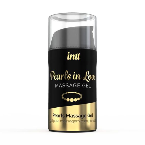 Набір для перлинного масажу Intt Pearls in Love: намисто та силіконовий масажний гель | Зображення 1