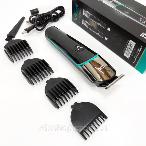 Хорошие машинки для стрижки волос для дома VGR V-291, Триммер с насадками разной длины JW-12 | Зображення 9