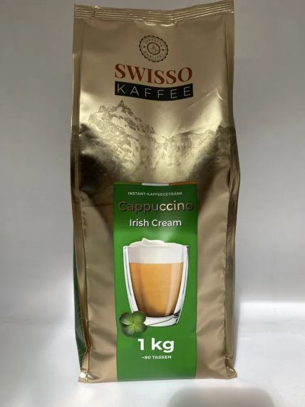 Капучино со вкусом айриш крем  Swisso Kaffee Irish Crem, 1кг, Германия,