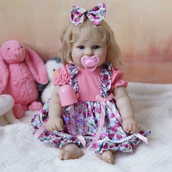 Силиконовая Коллекционная Кукла Реборн Reborn Девочка Ляля Полностью Анатомическая ( Виниловая Кукла ) Высота 50 см | Зображення 1
