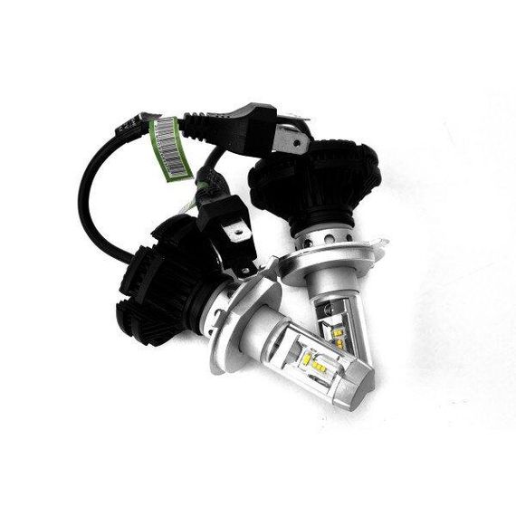 Комплект LED ламп AllLight X3 H4 50W 6000K 6000lm з радіатором та світлофільтрами (3000K/8000K) | Зображення 4