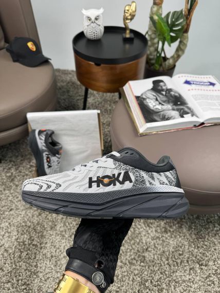 Чоловічі кросівки HOKA Challenger ART 7 Grey Black Orange , В'єтнам 45 28.5 | Зображення 4
