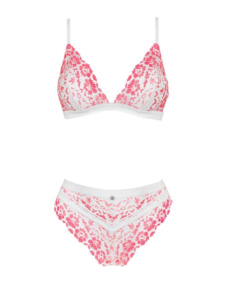 Мереживний комплект Bloomys set Рожевий L/XL | Зображення 6