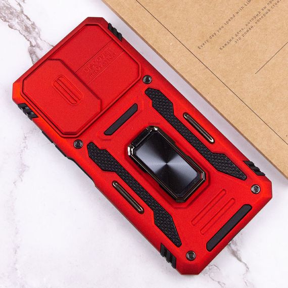 Ударопрочный чехол Camshield Army Ring для Xiaomi Redmi 9A Красный / Red | Зображення 4