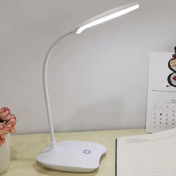 Настільна LED лампа на акумуляторі, з USB, Lova eye Soft light Reading eye lamp / Світлодіодна гнучка лампа з сенсорним керуванням | Зображення 6