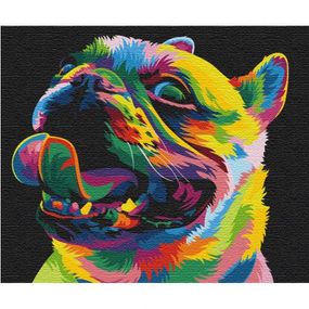 Картина за номерами "Веселкова собака" ★★