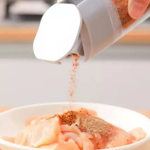 Баночка для спецій, приправ і соусів з автоматичною кришкою, що самовідкривається, пляшка з дозатором, герметична | Зображення 1