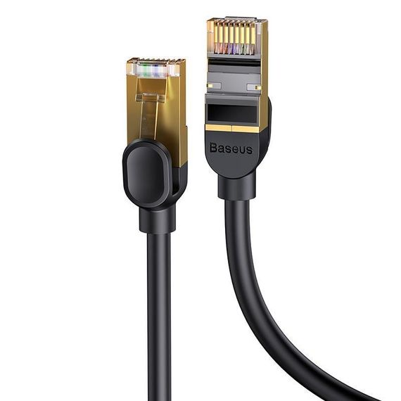 Патч-корд для интернета Baseus RJ45 WKJS010701 10 м, черный | Зображення 1