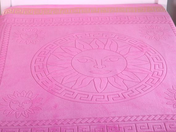 Махрове покривало 200х215см (Піке) Рожеве | Зображення 3