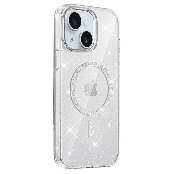 Чохол TPU Eclipse Sparkle (MagFit) для Apple iPhone 15 (6.1") | Зображення 1