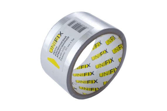 Стрічка клейка алюмінієва армована 50 мм 5 м UNIFIX ALAR-50051 | Зображення 2