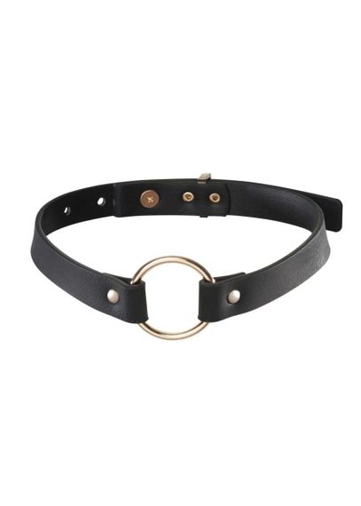 Чокер из экокожи Bijoux Indiscrets Maze – Single Choker, Черный, One Size