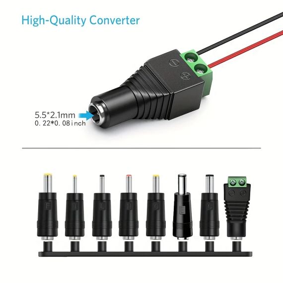 Універсальний адаптер живлення 24 V 1 A змінного/постійного струму з 8 штекерами постійного струму | Зображення 4