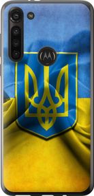 Чехол на Motorola G8 Power Флаг и герб Украины 1 "375u-1940-17620"