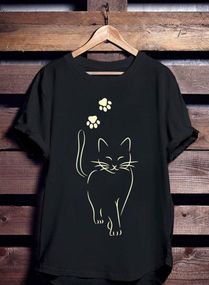 Футболка жіноча з принтом повсякденна XL Чорний