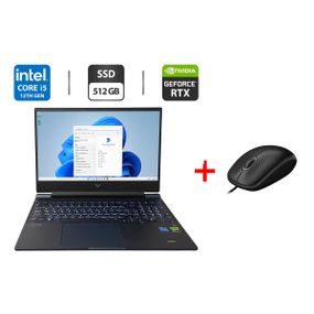 Ігровий ноутбук HP Victus 15 15-fa0033dx / 15.6" (1920x1080) IPS / Intel Core i5-12450H (8 (12) ядер по 3.3 - 4.4 GHz) / 16 GB DDR4 / 512 GB SSD M.2 / nVidia GeForce RTX 3050, 4 GB GDDR6, 128-bit / WebCam б/в + Подарунок Дротова миша / USB