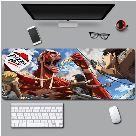 Ігрова поверхня для мишки з Аніме принтом "Атака Титанів / Attack on Titan" 800*300*3 мм 0624