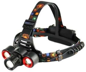 Налобный LED фонарь RB-108 универсальный мощный яркий на голову аккумуляторный для рыбалки Zoom