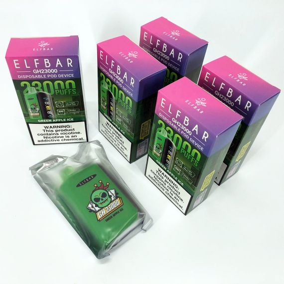 ELF BAR GH 23000 смак Зелене яблуко (Green Apple lce) | Зображення 6