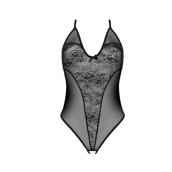 Боді з ажурним декором та відкритим кроком Ursula Body black L/XL — Passion, L/XL | Зображення 2