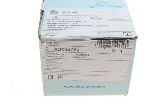 Колодки тормозные задние Mitsubishi Outlander Lancer Pajero 00- ADC44259 | Зображення 6