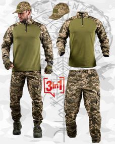 Літній тактичний костюм PANDORA 3В1 піксель ДЛ7057