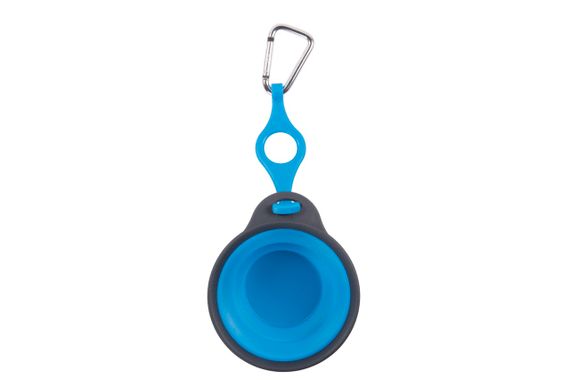 Миска дорожня складана Dexas Travel Cup with Bottle Holder & Carabiner, 240 мл, блакитна | Зображення 3