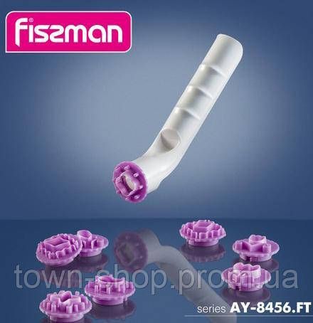 Набор 8 штампов Fissman Decorator для печенья Ø3см с ручкой FN-AY-8456 | Зображення 1