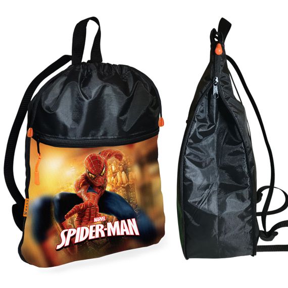 Рюкзак-мешок для школы Человек-паук "Spider-Man"детская сумка для обуви и спортивной одежды (01504)
