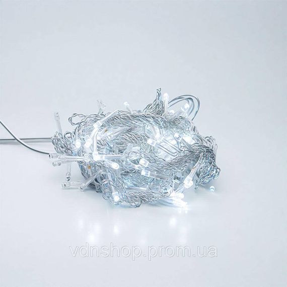 Новогодняя гирлянда штора 2х2 м 80 LED комнатная белый провод Белый ZWM2280LEDW | Зображення 2