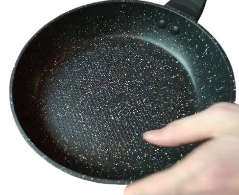 Сковорода Bohmann BH-1000-26 с мраморным покрытием стеклянной крышкой 26 см | Зображення 1