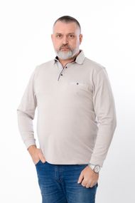 Поло з довгим рукавом чоловіче Носи своє XXL Бежевий (p-16542-191349)