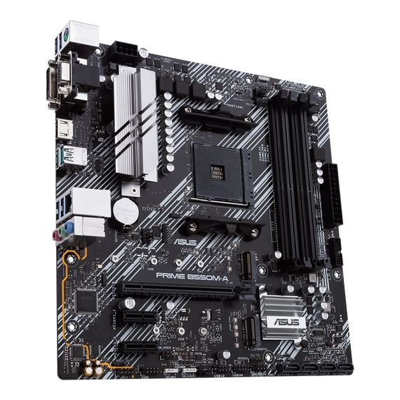 Материнcька плата ASUS PRIME B550M-A sAM4 B550 4xDDR4 M.2 HDMI-DVI-VGA mATX (90MB14I0-M0EAY0) | Зображення 1