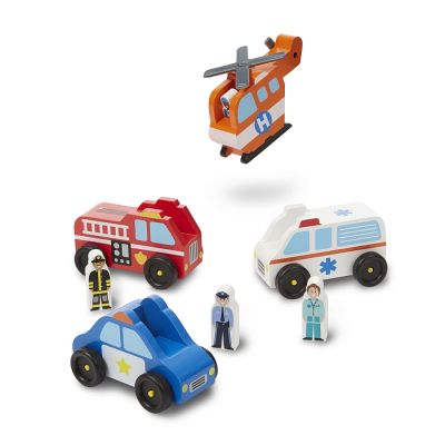 Ігровий набір Melissa&amp;Doug Дерев&apos;яний аварійний набір Транспорт (MD19285) | Зображення 1
