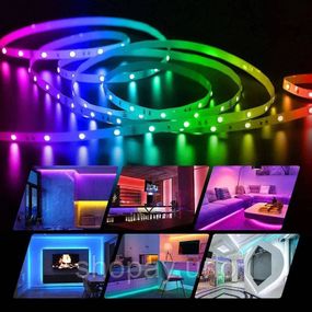 Світлодіодна стрічка 5050 RGB LED USB 5 м IP65 з пультом, 5м, Стрічка світлодіодна 5050