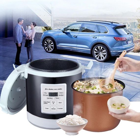 Автомобільна мультиварка 1 л, від прикурювача 12В/24В / Мультиварка в машину для далекобійника | Зображення 6