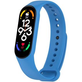 Силиконовый ремешок для Xiaomi Mi Band 7/6/5/4/3 Синий / Shiny blue
