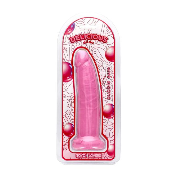 Фалоімітатор з ароматом жуйки - Toyz4lovers Delicious Dildo Bubble Gum, 19,5 см sexstyle | Зображення 1