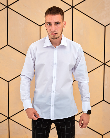 Сорочка класична білий S XL | Зображення 4