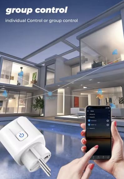 Розумна розетка Tuya ZigBee 20A EU з моніторингом енергоспоживання (працює тільки через ZigBee шлюз) | Зображення 5