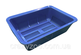 Туалет для котов с сеткой морская волна 40x28x13 см 6125
