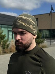 Шапка фліс піксель Military
