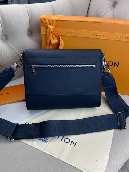 Сумка чоловіча мессенджер Louis Vuitton Takeoff Blue c878 | Зображення 6