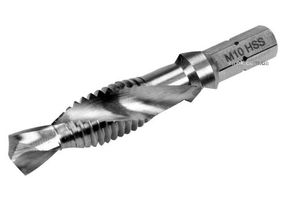 Свердло-мітчик YATO М10 х 1.5 x 59/15 мм HSS М2 HEX-1/4" (YT-44847)