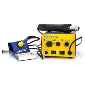 Паяльная станция BAKKU BK601A, фен, паяльник, аналоговая (250x235x140) 2.73 кг