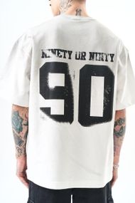 Футболка мужская с принтом повседневная L Белая